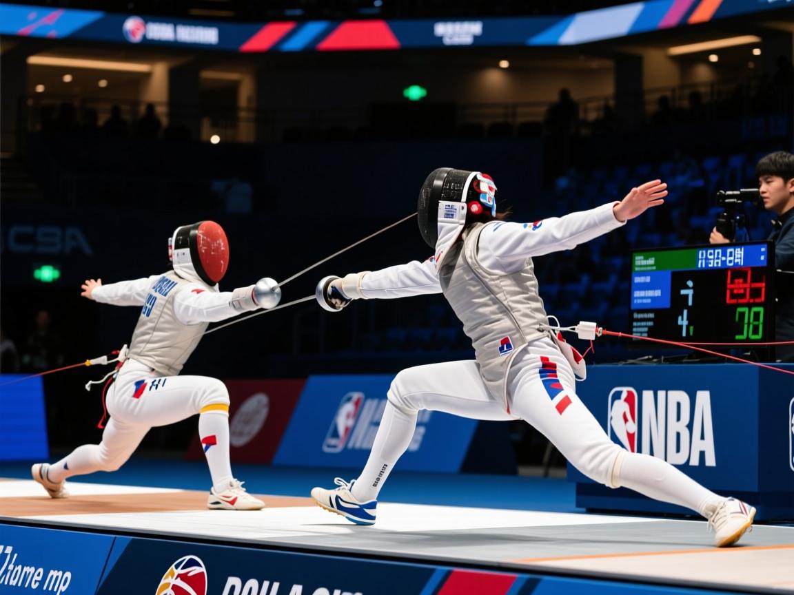 韩国选手在击剑比赛中实现反超 第1张